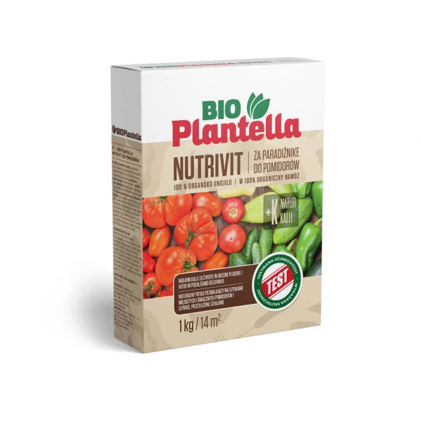 Nawóz naturalny do pomidorów, papryki, ogórków 1kg. Nawóz organiczny eko Bio Plantella + rękawiczki