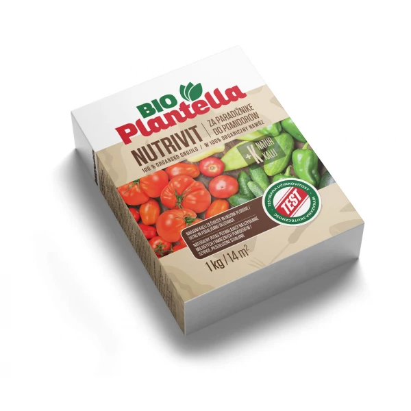 Nawóz naturalny do pomidorów, papryki, ogórków 1kg. Nawóz organiczny eko Bio Plantella + rękawiczki