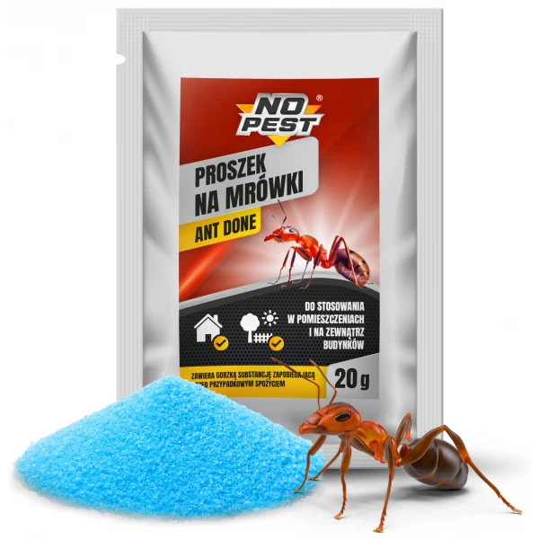 Proszek na mrówki No Pest® Ant Done, Środek na mrówki w domu, ogrodzie