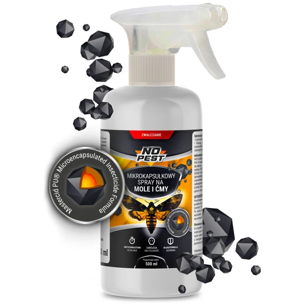 Środek na mole odzieżowe, spożywcze i ćmy No Pest® Spray z mikrokapsułkami  500ml