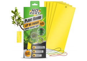 Żółty lep do doniczek na ziemiórki i inne owady Plant Guard No Pest® 25x10 cm 5 szt