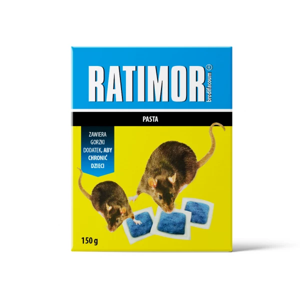 150g Trutka, trucizna na myszy i szczury Ratimor brodifakum. Pasta na szczury.
