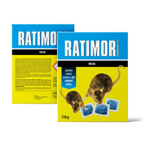 150g Trutka, trucizna na myszy i szczury Ratimor brodifakum. Pasta na szczury.