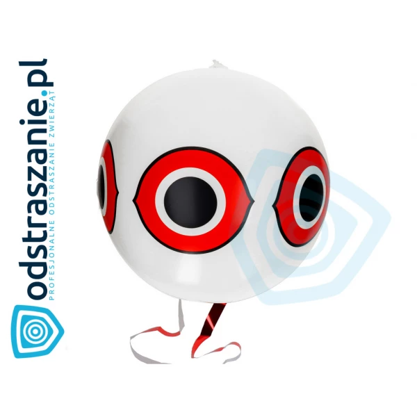 Balon na ptaki biały. Balon odstraszający gołębie z balkonu, szpaki.