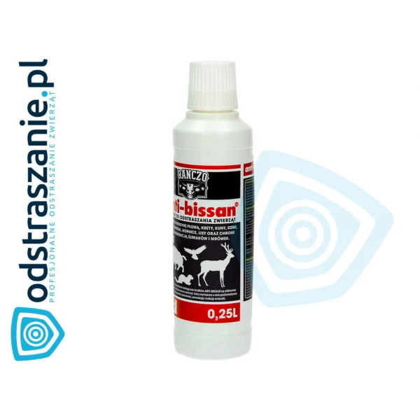 Anti-Bissan środek odstraszający zwierzynę. Płyn 250ml.