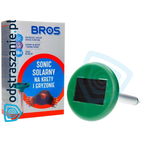 Bros Sonic solarny odstraszacz kretów, nornic.
