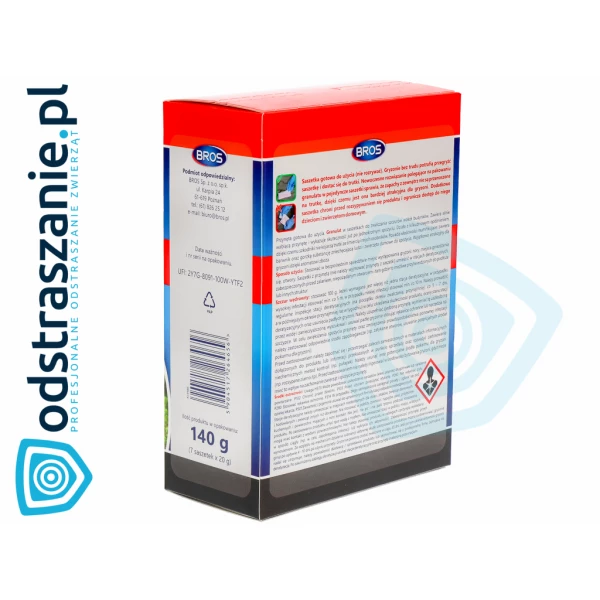 Trutka na gryzonie Bros Nornit 140g granulat