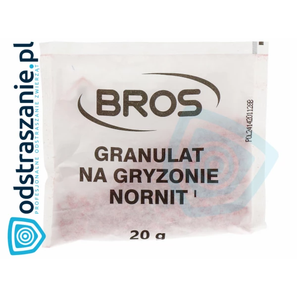 Trutka na gryzonie Bros Nornit 140g granulat