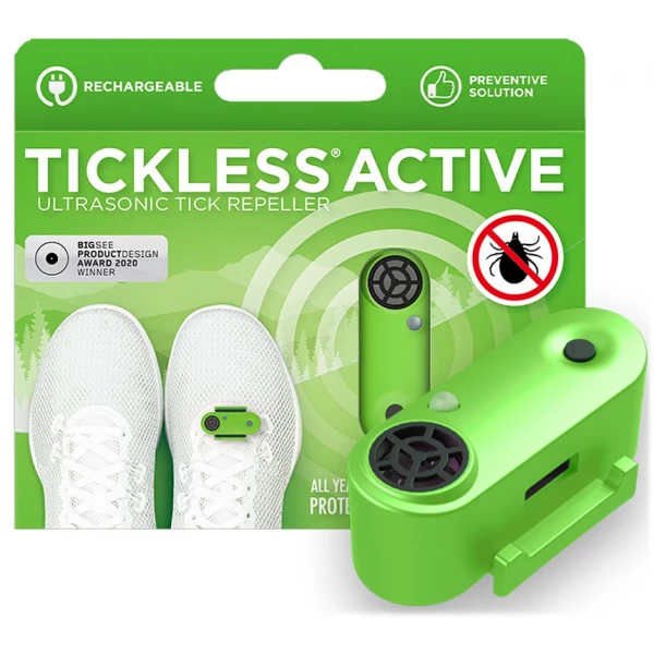 Urządzenie ultradźwiękowe na kleszcze TickLess ACTIVE GREEN dla aktywnych.