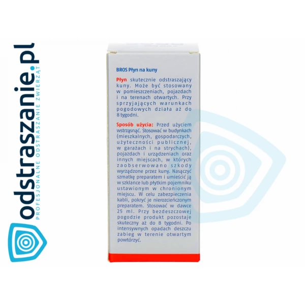 Płyn odstraszający na kuny. Ochrona kabli w samochodzie. Środek na kuny Bros 100ml