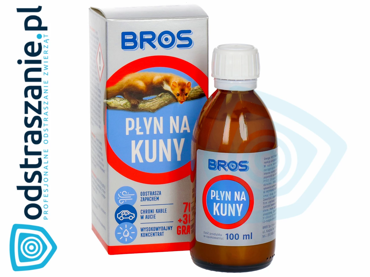 środek na kuny, preparat na kuny, bros na kuny, płyn na kuny, koncentrat na kuny, odstraszacz na kuny