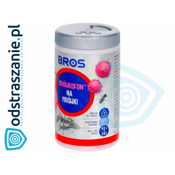 Trutka na mrówki i gniazda. Granulat na mrówki Bros Mrówkofon 75g.