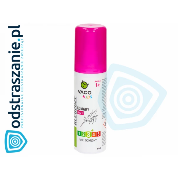 Preparat na kleszcze i komary dla dzieci Vaco. 80ml.