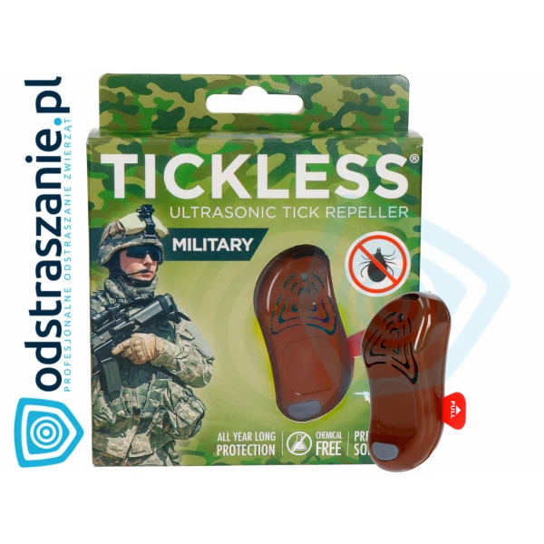 Urządzenie ultradźwiękowe na kleszcze Tickless Military Coyote dla ludzi.