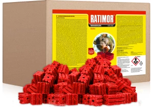 10kg Trutka na szczury, gryzonie. Ratimor bromadiolone kostka.