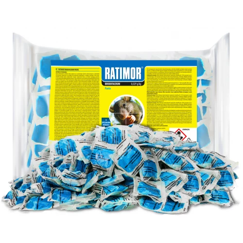 1kg trutka na szczury, myszy pasta Ratimor brodifakum