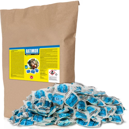 25kg Ratimor pasta brodifakum. Mocna, silna trutka na szczury, gryzonie. 