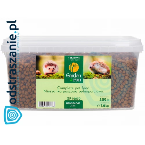 Pokarm dla jeży. Karma dla jeży 1,6 kg.