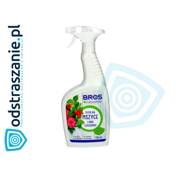 Preparat na mszyce. Środek na Mszyce Bros Naturalnie. Płyn z atomizerem 750ml.
