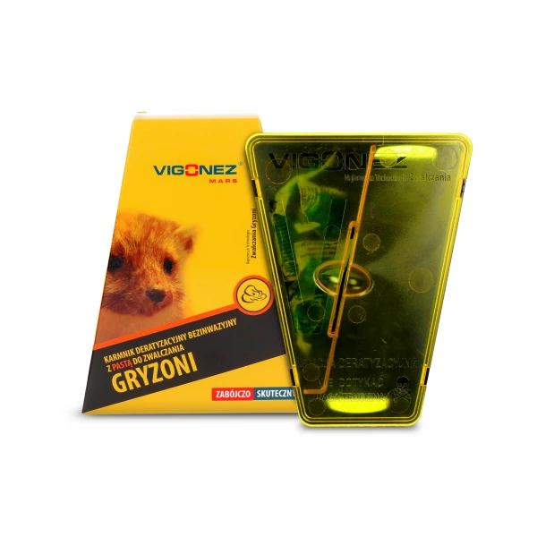Karmnik deratyzacyjny z trutką na gryzonie Vigonez Mars 150g.