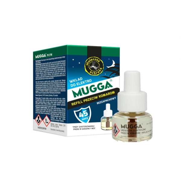Płyn, wkład do elektrofumigatora na komary Mugga 35ml.
