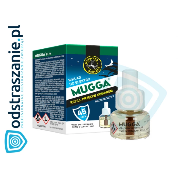 Płyn, wkład do elektrofumigatora na komary Mugga 35ml.