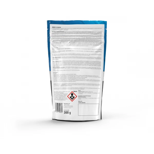 Trutka na szczury, myszy, gryzonie No Pest® niebieska kostka brodifakum 300g.