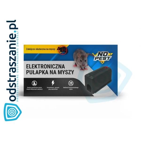 Elektryczna pułapka na myszy No Pest® rażąca prądem