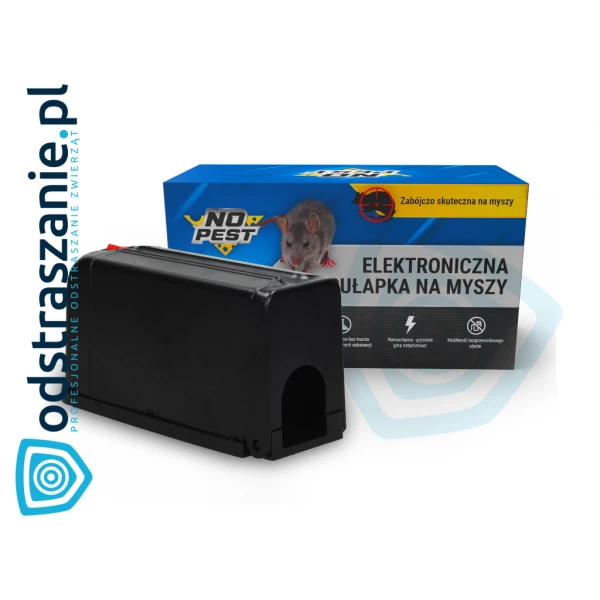 Elektryczna pułapka na myszy No Pest® rażąca prądem