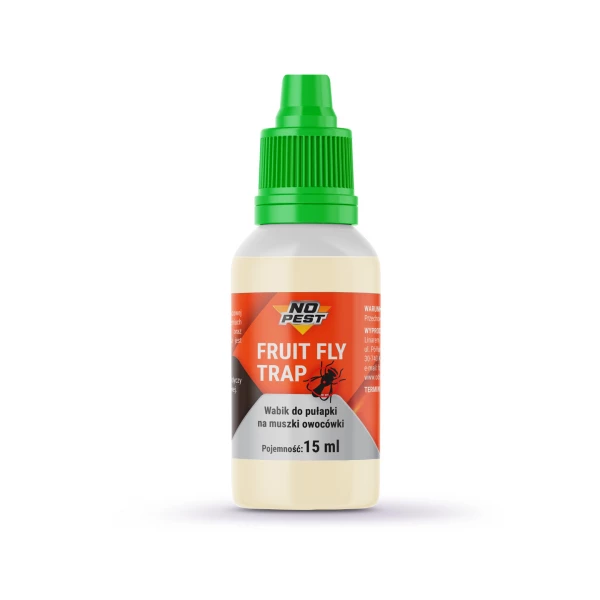 Pułapka na muszki owocówki jabłuszko No Pest® z wabikiem + żółte lepy Plant Guard No Pest® 15 sztuk