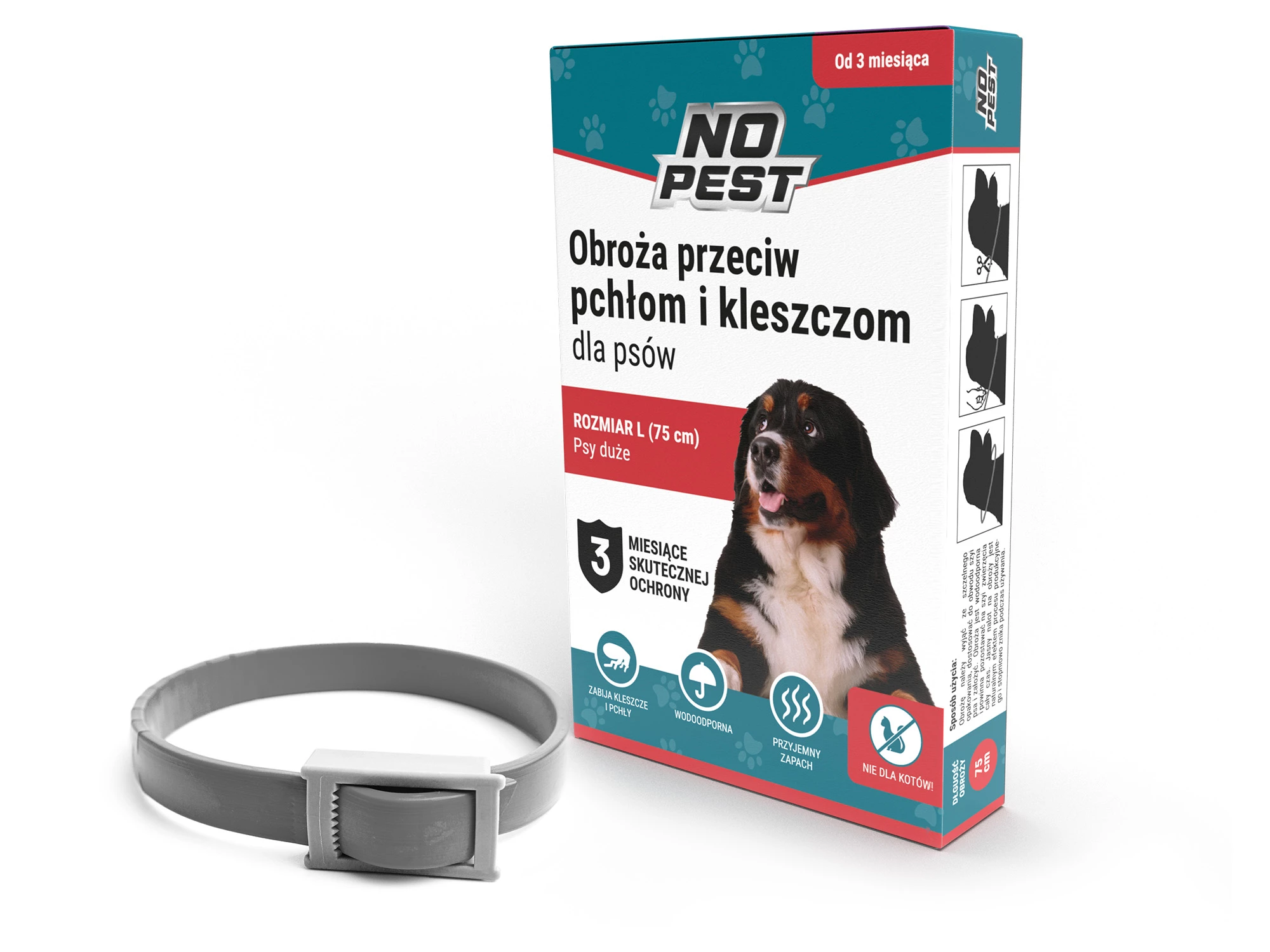obroża na kleszcze dla psa, obroża na pchły dla psa