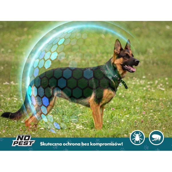 Obroża na kleszcze i pchły dla psa dużego rozmiar XL 75cm No Pest®