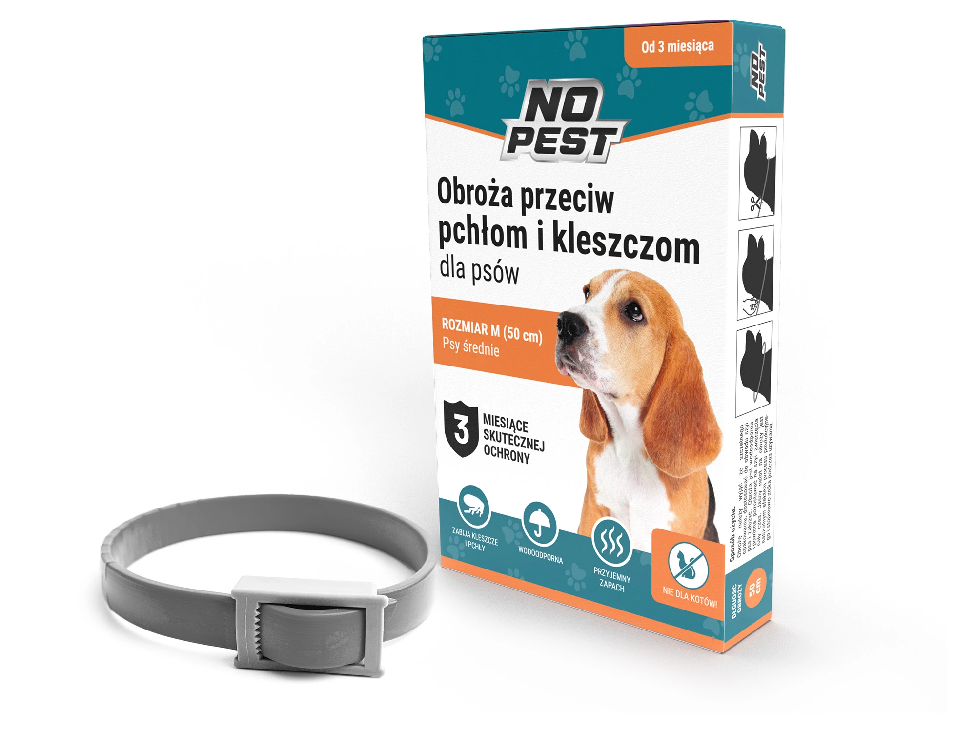 obroża na kleszcze dla psa, obroża na pchły dla psa