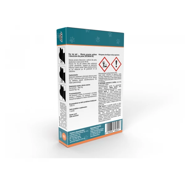 Obroża na kleszcze i pchły dla średniego psa rozmiar M/L, 50cm No Pest®