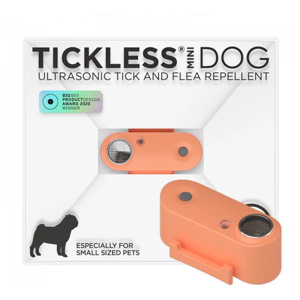 Tickless Mini urządzenie ultradźwiękowe na kleszcze i pchły dla psów Hot Peach