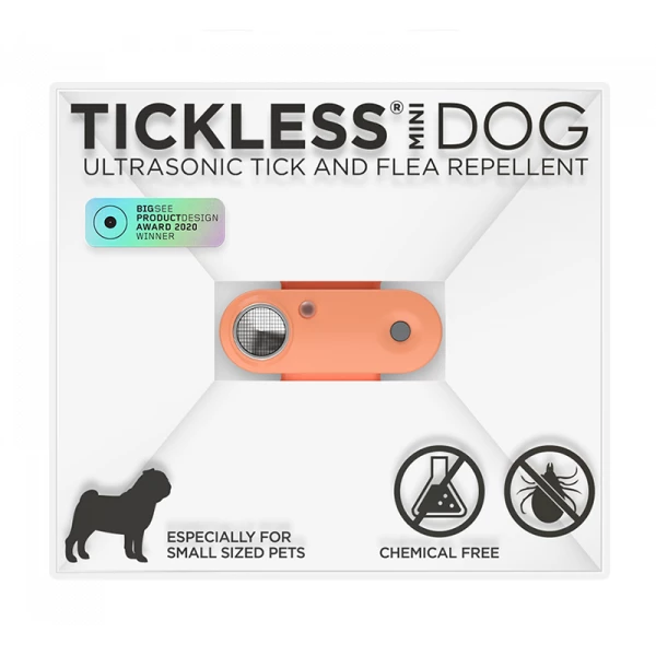 Tickless Mini urządzenie ultradźwiękowe na kleszcze i pchły dla psów Hot Peach