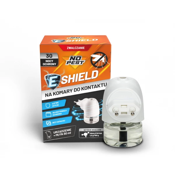 Środek na komary do kontaktu No Pest® E-Shield urządzenie płyn/wkład