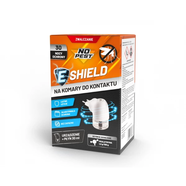 Środek na komary do kontaktu No Pest® E-Shield urządzenie płyn/wkład