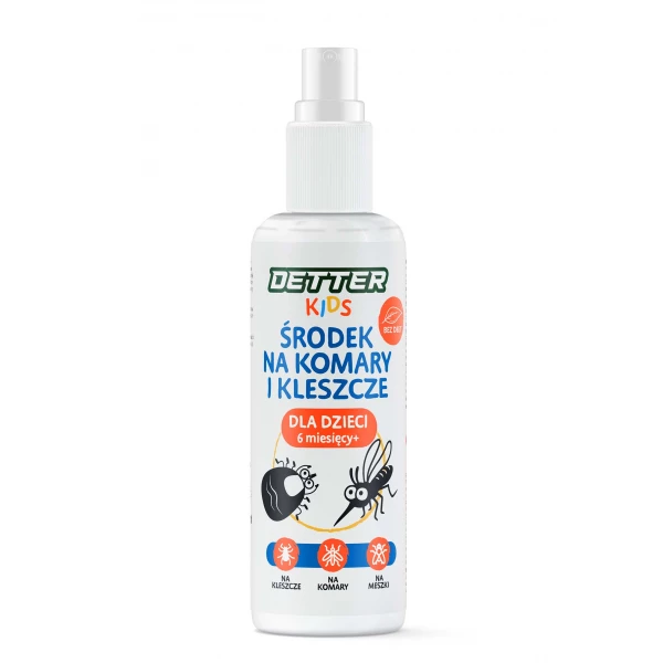 Środek na kleszcze, komary i meszki dla małych dzieci 6mc Detter® Kids 80ml