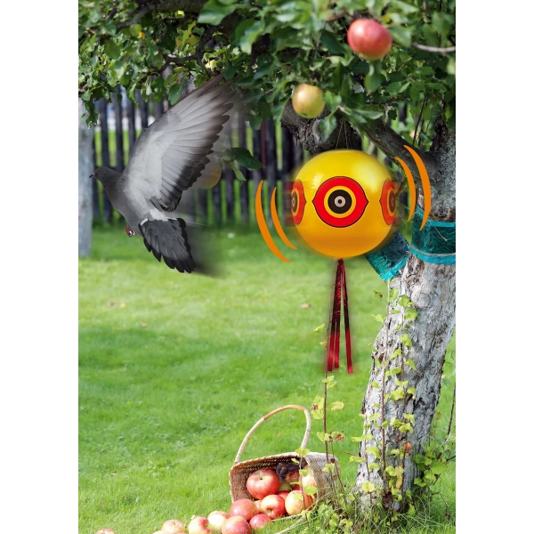 Odstraszacz ptaków. Balon odstraszający gołębie z balkonu, szpaki.