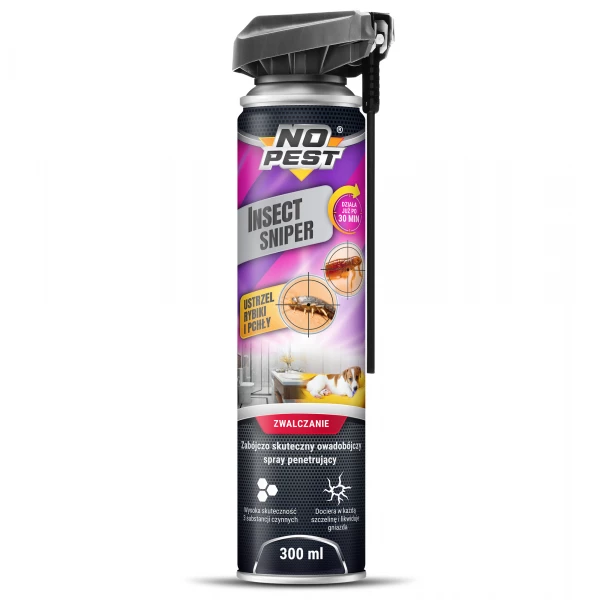 Środek na rybiki, pchły w domu No Pest® Sniper 300ml