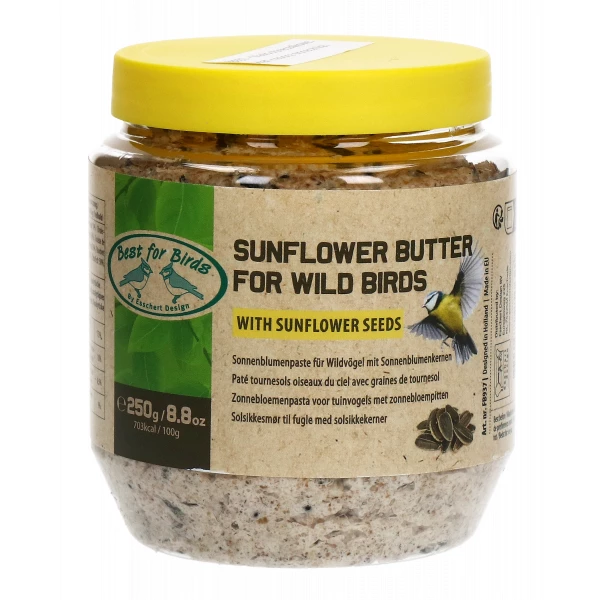 Masło słonecznikowe dla ptaków. Pokarm, masło z nasionami słonecznika Best for Birds 250g