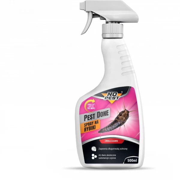 Środek na rybiki cukrowe spray NO PEST. Preparat na srebrzyki 500ml.