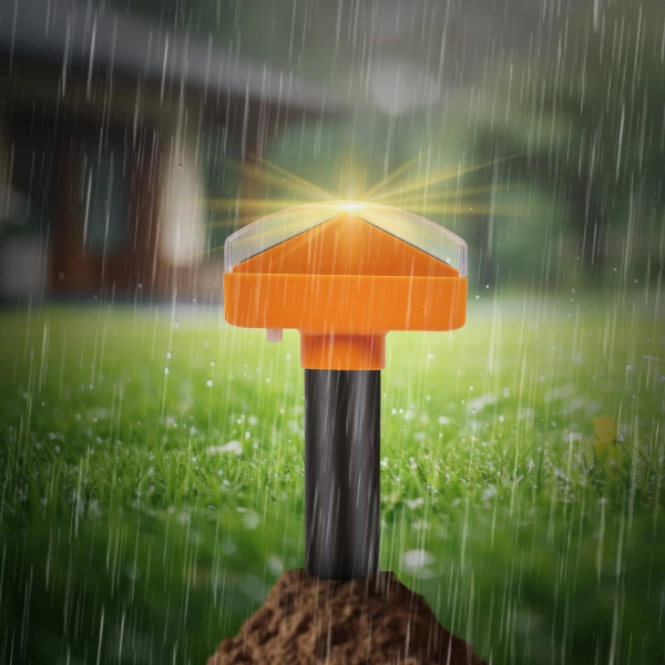 Solarny odstraszacz kretów, nornic 1800 m² No Pest® Thor Hammer Repeller