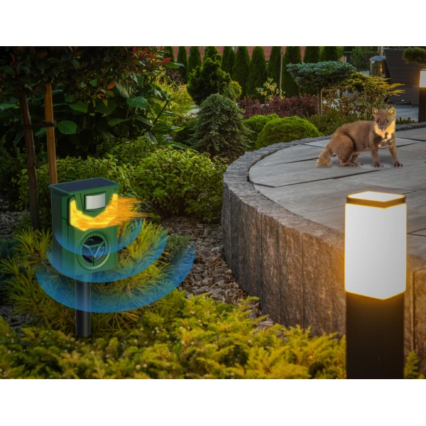 Odstraszacz na kuny do domu, garażu, na parking No Pest® Flame Guard 