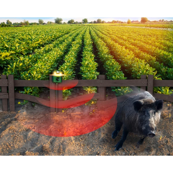 Ultradźwiękowy odstraszacz kotów, psów No Pest® Flame Guard