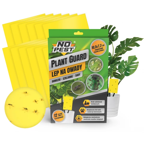 Silny lep na owady domowe Plant Guard No Pest® 12 szt