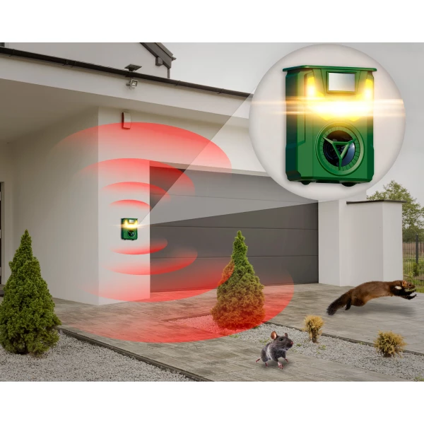 Odstraszacz na kuny do domu, garażu, na parking No Pest® Flame Guard 