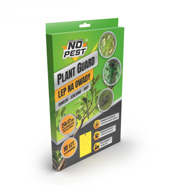 Żółte tablice lepowe na owady na drzewa, krzewy Plant Guard No Pest® 24x17 cm 10 szt