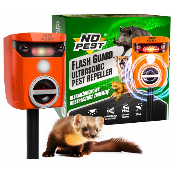 Odstraszacz kun do domu, garażu, na parking No Pest® Flash Guard 